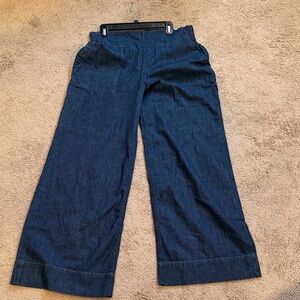 We The Free Dark Blue Flare & Wide Leg Jeans